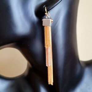 FASHION JEWELRY FINE GOLD CHAIN EARRING